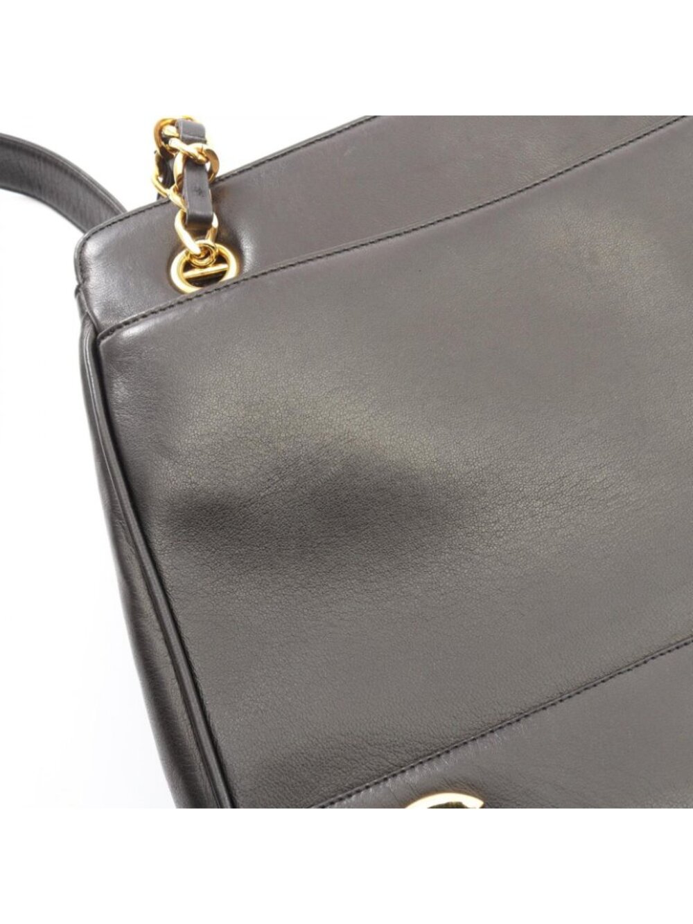 Chanel Tote Triple CC Logo Black Lambskin Coco - Picture 6 of 9